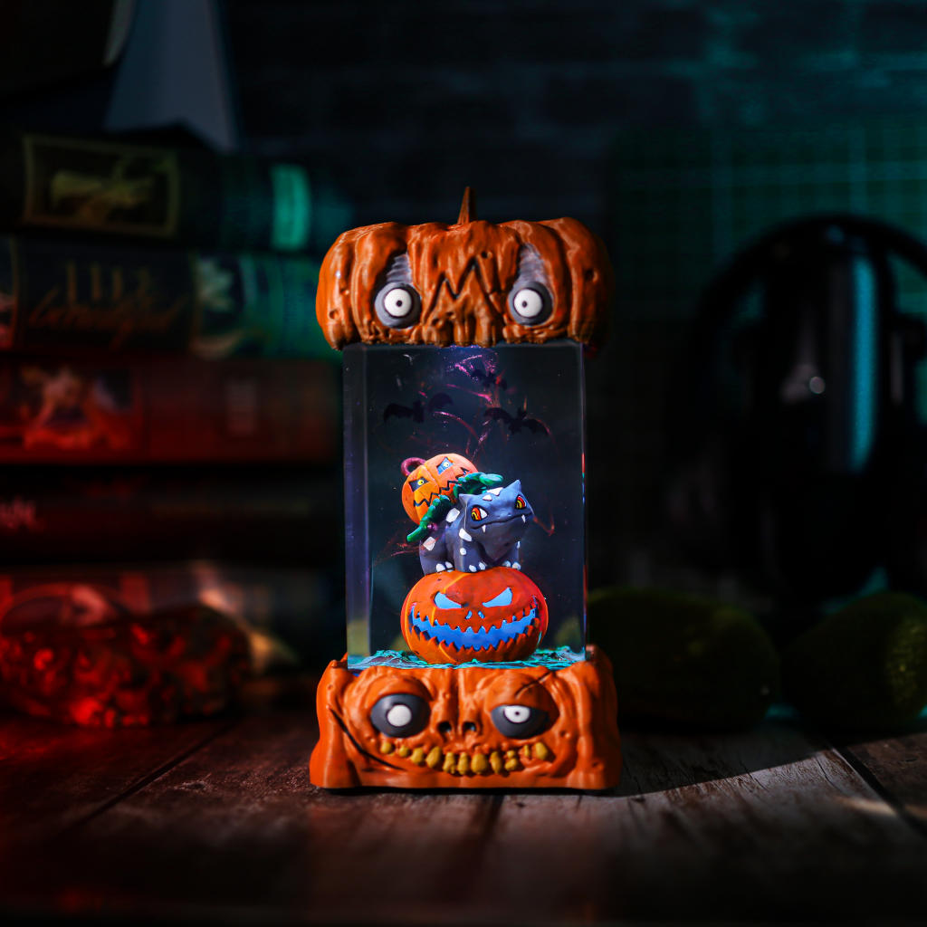 Bulbasaur Pokémon Halloween Lamp 8 Bulbasaur Resin Halloween Night Light
