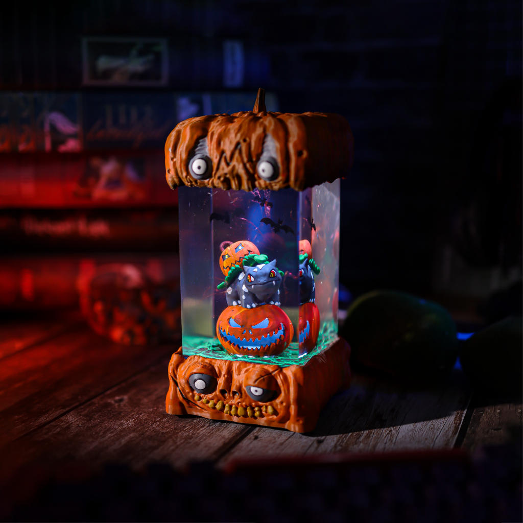 Bulbasaur Pokémon Halloween Lamp 7 Handmade Bulbasaur Halloween Desk Lamp