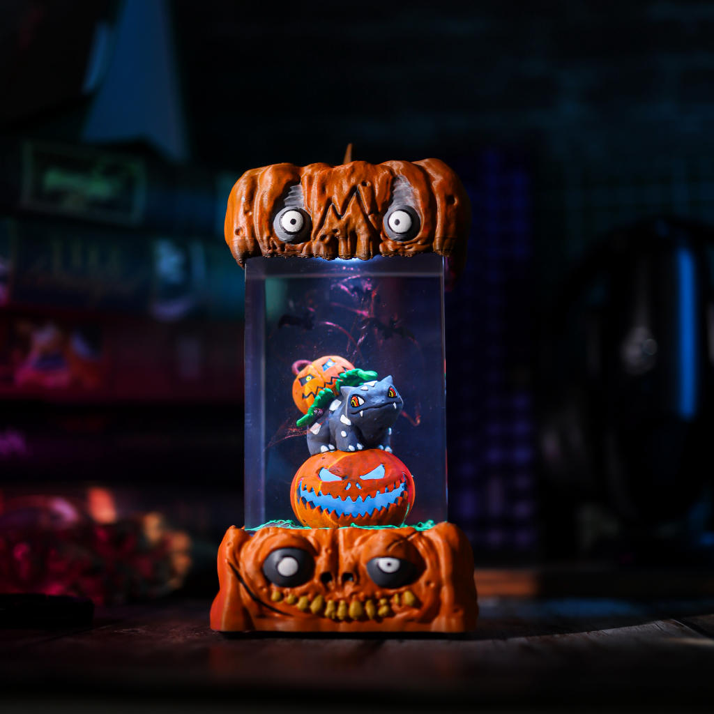 Bulbasaur Pokémon Halloween Lamp 4 Pokémon Halloween Resin Lamp