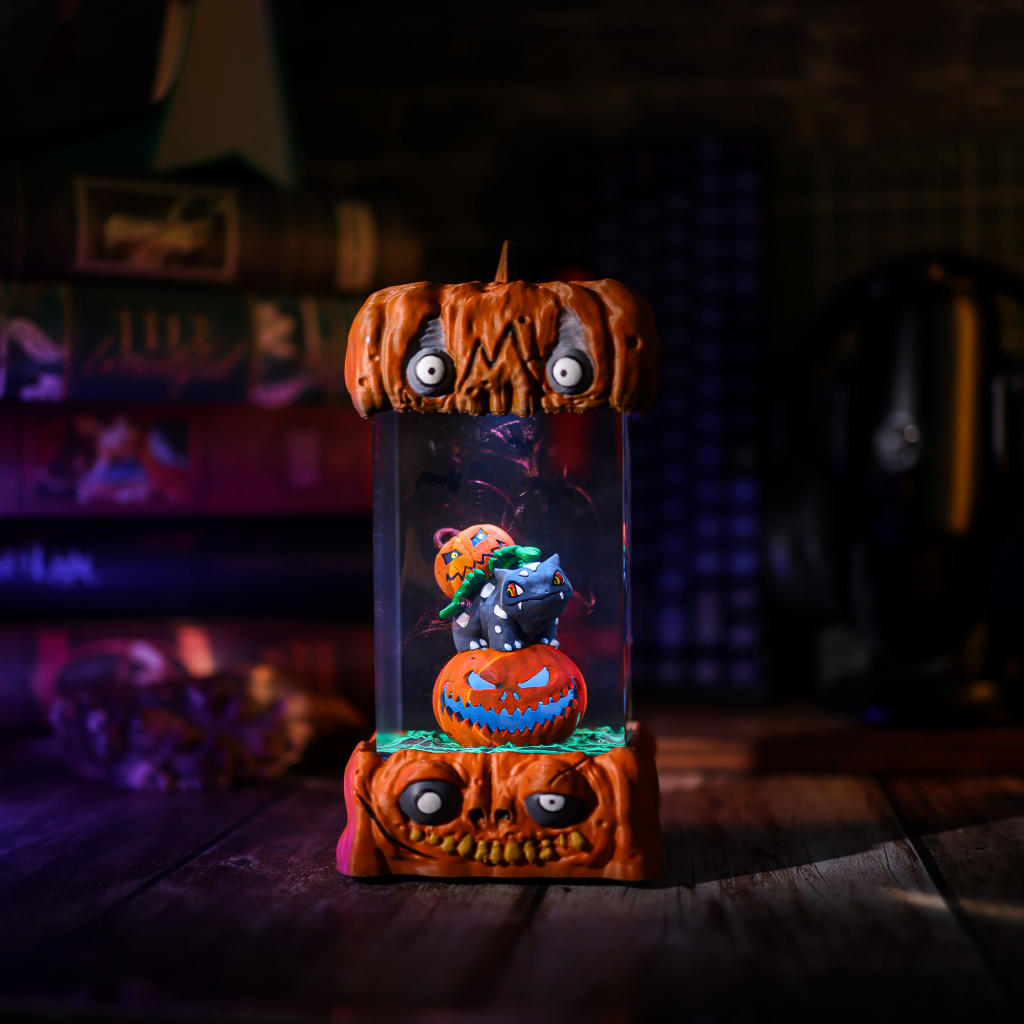 Bulbasaur Pokémon Halloween Lamp 3 Bulbasaur Pumpkin Night Light