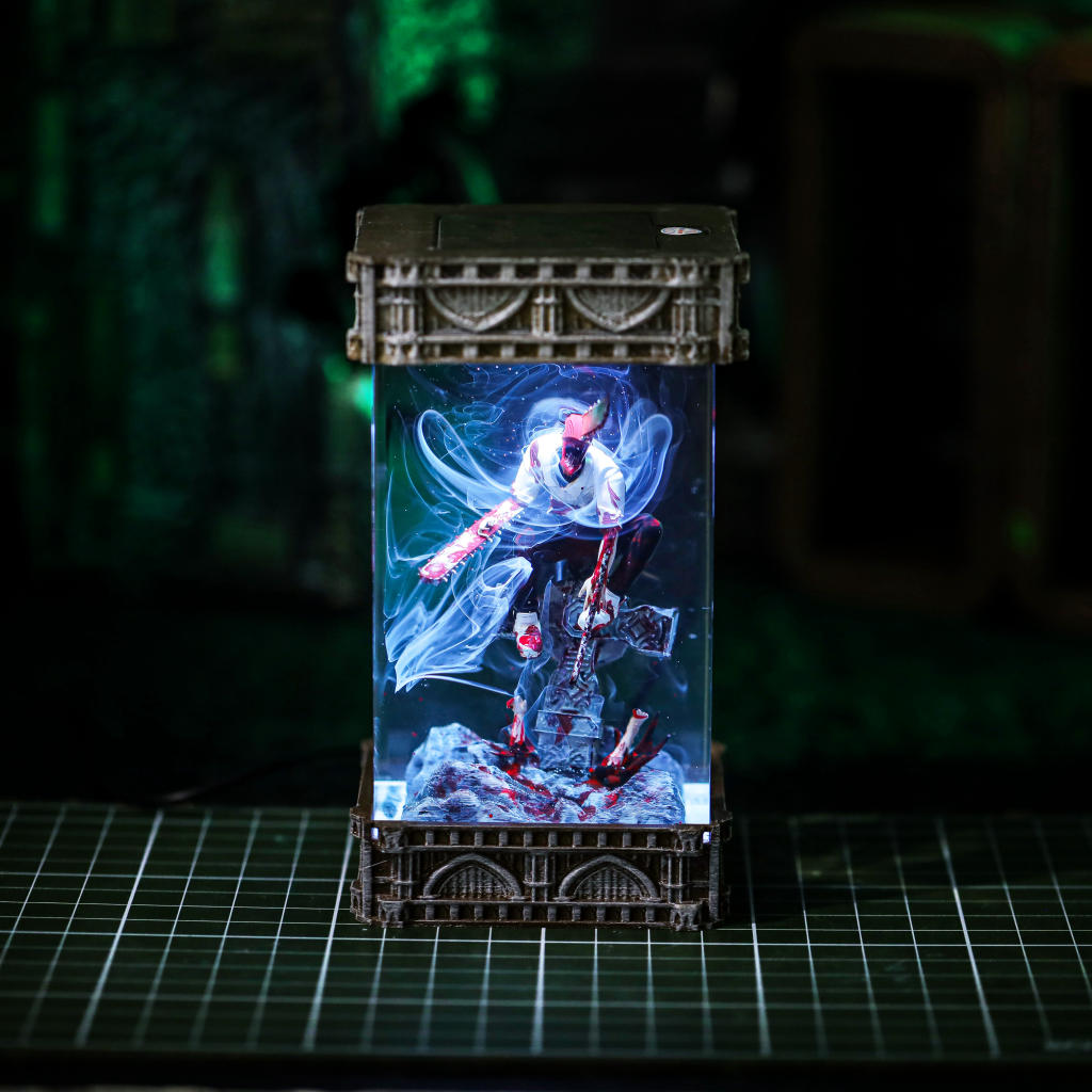 Infernal Hunter Night Lamp 6 Denji Chainsaw Man Table Lamp