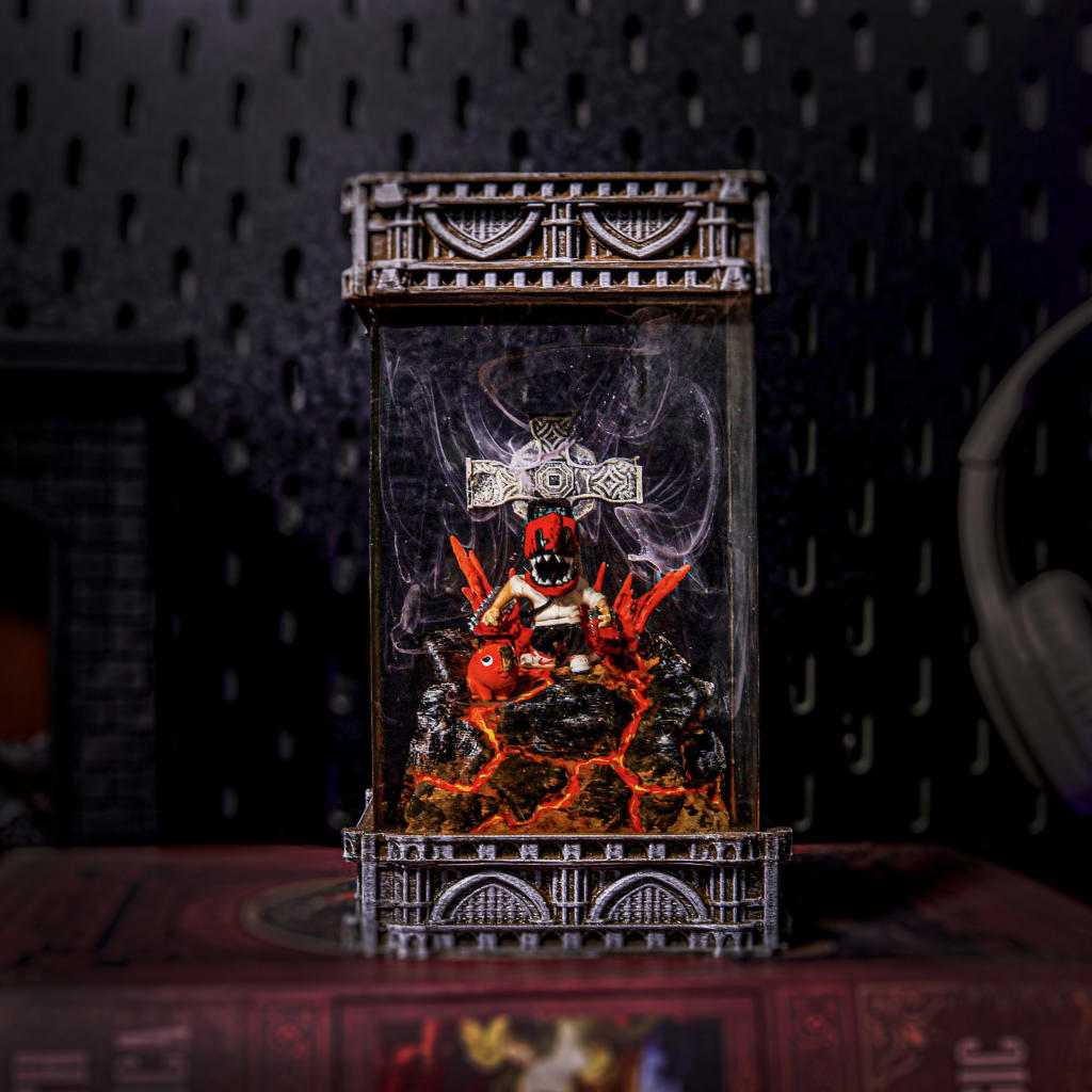 Infernal Hunter & Devil Companion Lamp 7 Pochita Chainsaw Man Resin Night Light