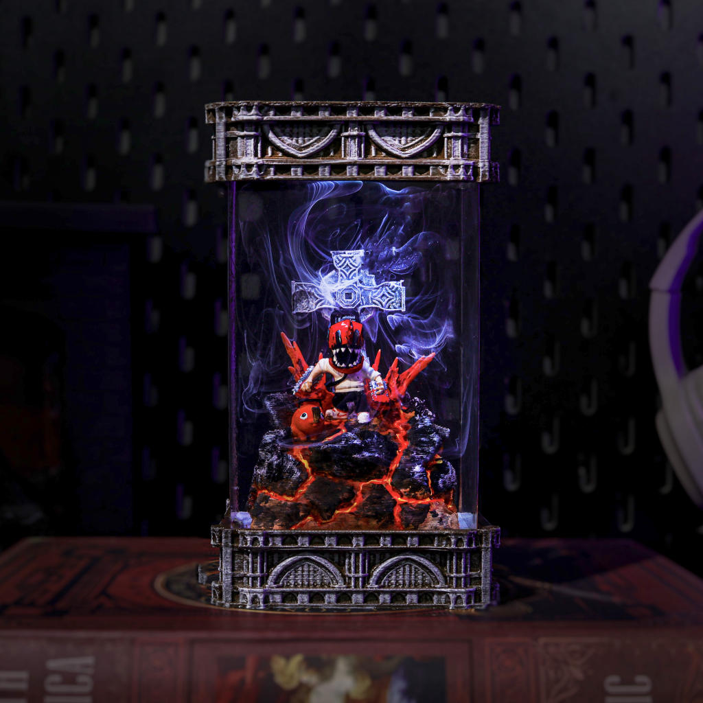 Infernal Hunter & Devil Companion Lamp 1 Chainsaw Man & Pochita Lamp