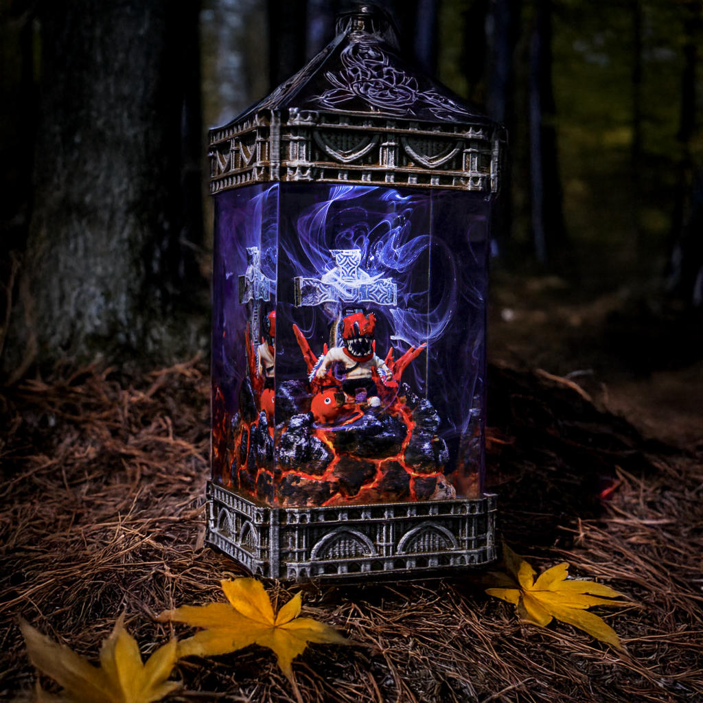 Infernal Hunter & Devil Companion Lamp 5 Chainsaw Man Anime Night Light