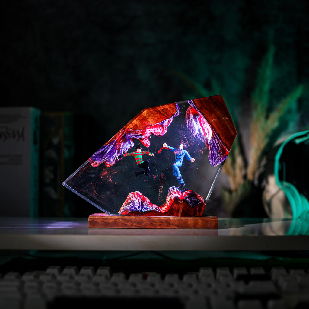 Freddy vs Michael Night Light 7 Freddy Krueger & Michael LED Lamp