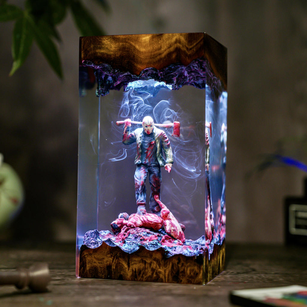 Jason Voorhees Friday the 13th Halloween Lamp 4 Jason Voorhees Horror Night Light