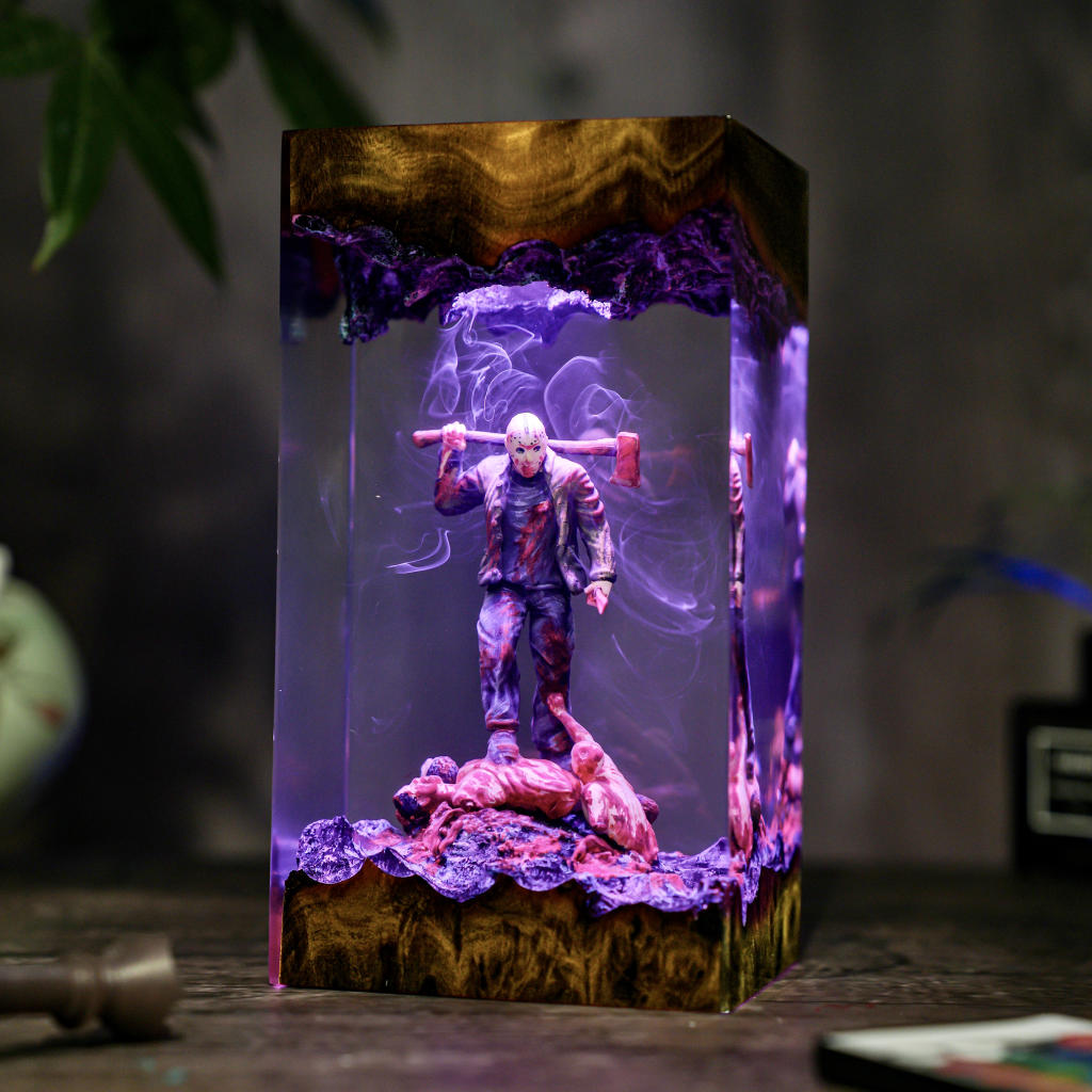 Jason Voorhees Friday the 13th Halloween Lamp 2 Friday the 13th Jason Resin Lamp