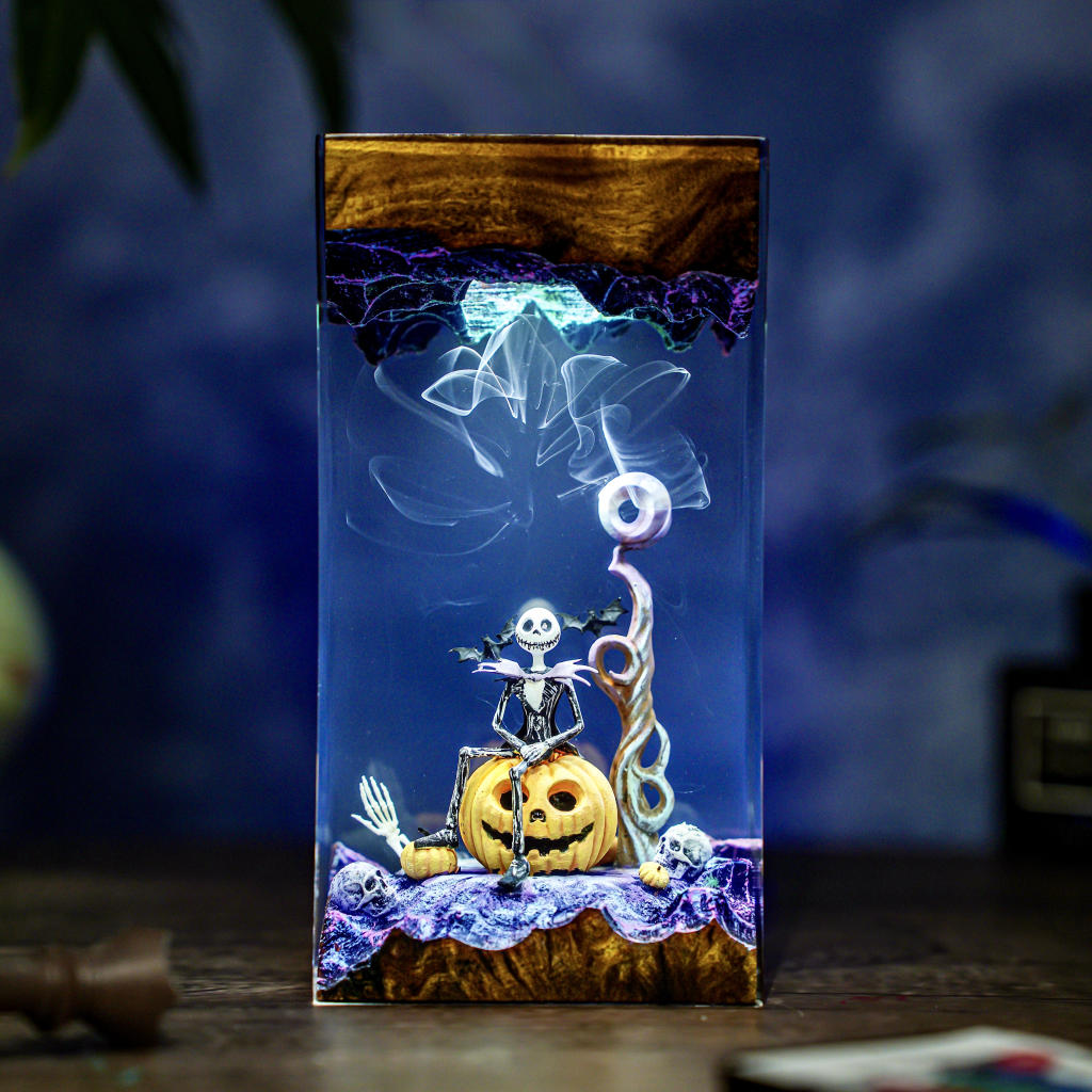 Pumpkin Jack Halloween Lamp 2 Pumpkin Jack LED Halloween Lamp