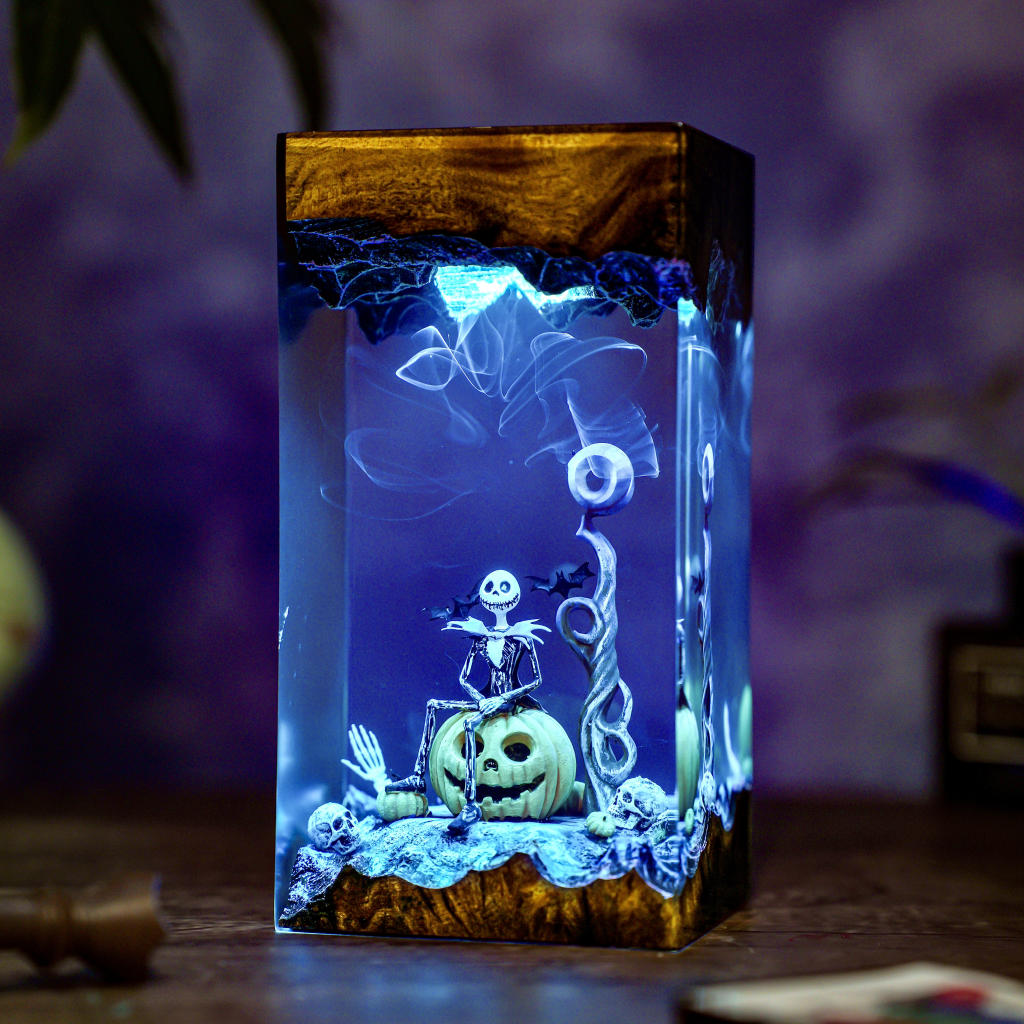 Pumpkin Jack Halloween Lamp 10 Pumpkin Jack LED Halloween Lamp