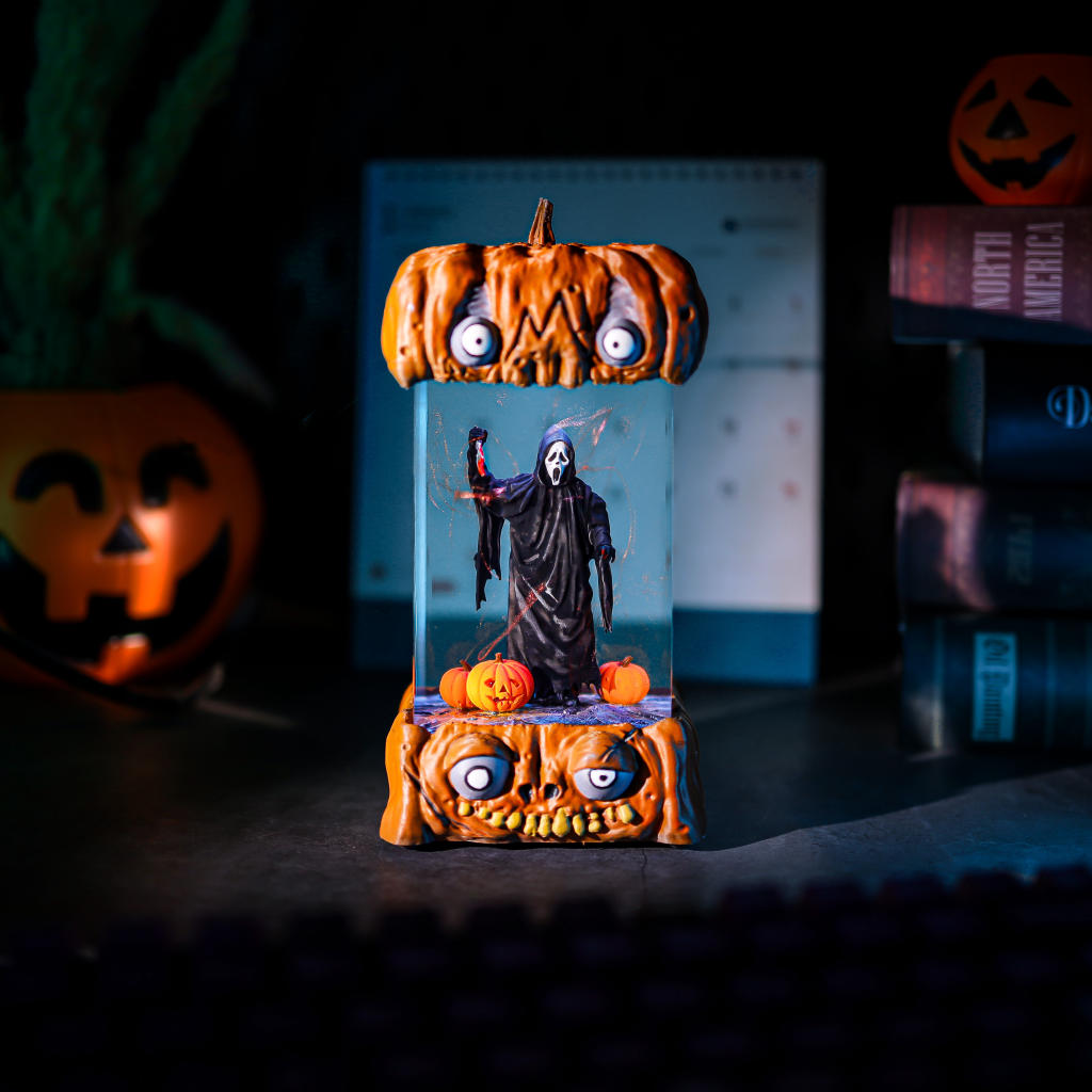 Scream Ghostface Killer Halloween Lamp 4 Ghostface Mask Halloween Desk Lamp