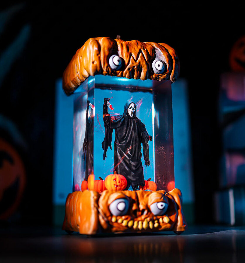 Scream Ghostface Killer Halloween Lamp 1 Ghostface Resin Halloween Night Light