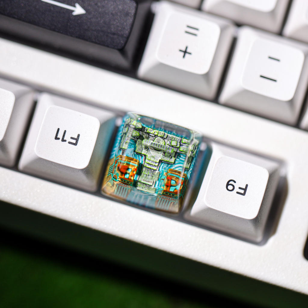 The Lost Temple Beneath the Sea Keycap 5 Lost Temple Beneath the Sea Artisan Keycap