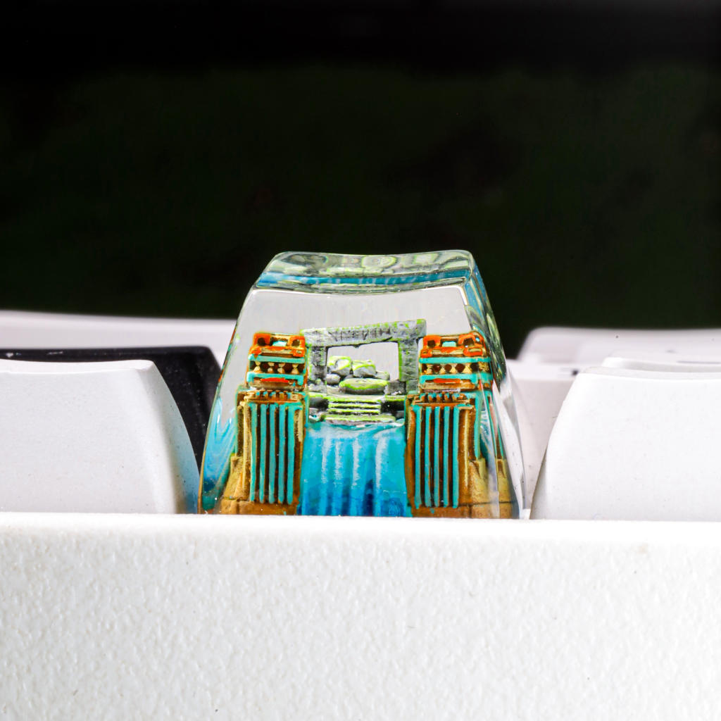 The Lost Temple Beneath the Sea Keycap 4 Lost Temple Beneath the Sea Artisan Keycap