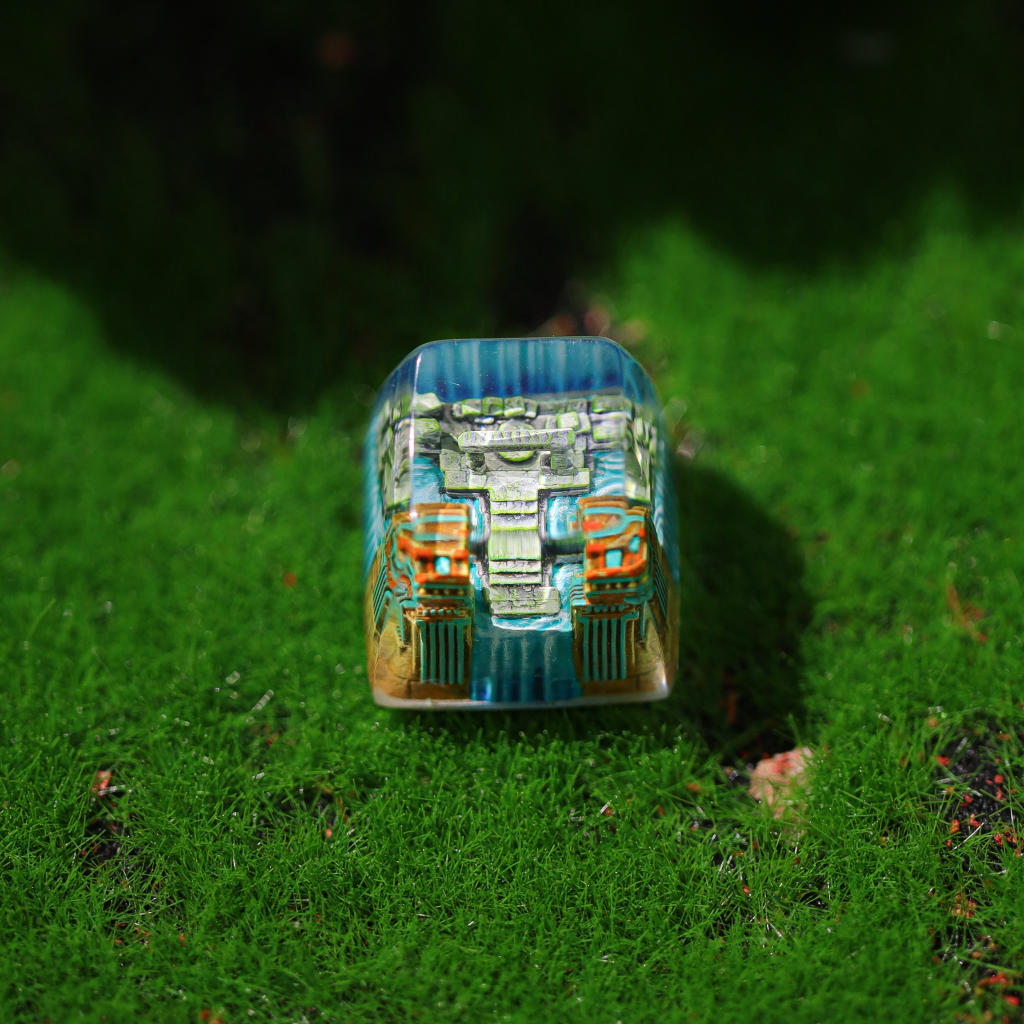 The Lost Temple Beneath the Sea Keycap 12 Beneath the Sea Artisan Mechanical Keycap