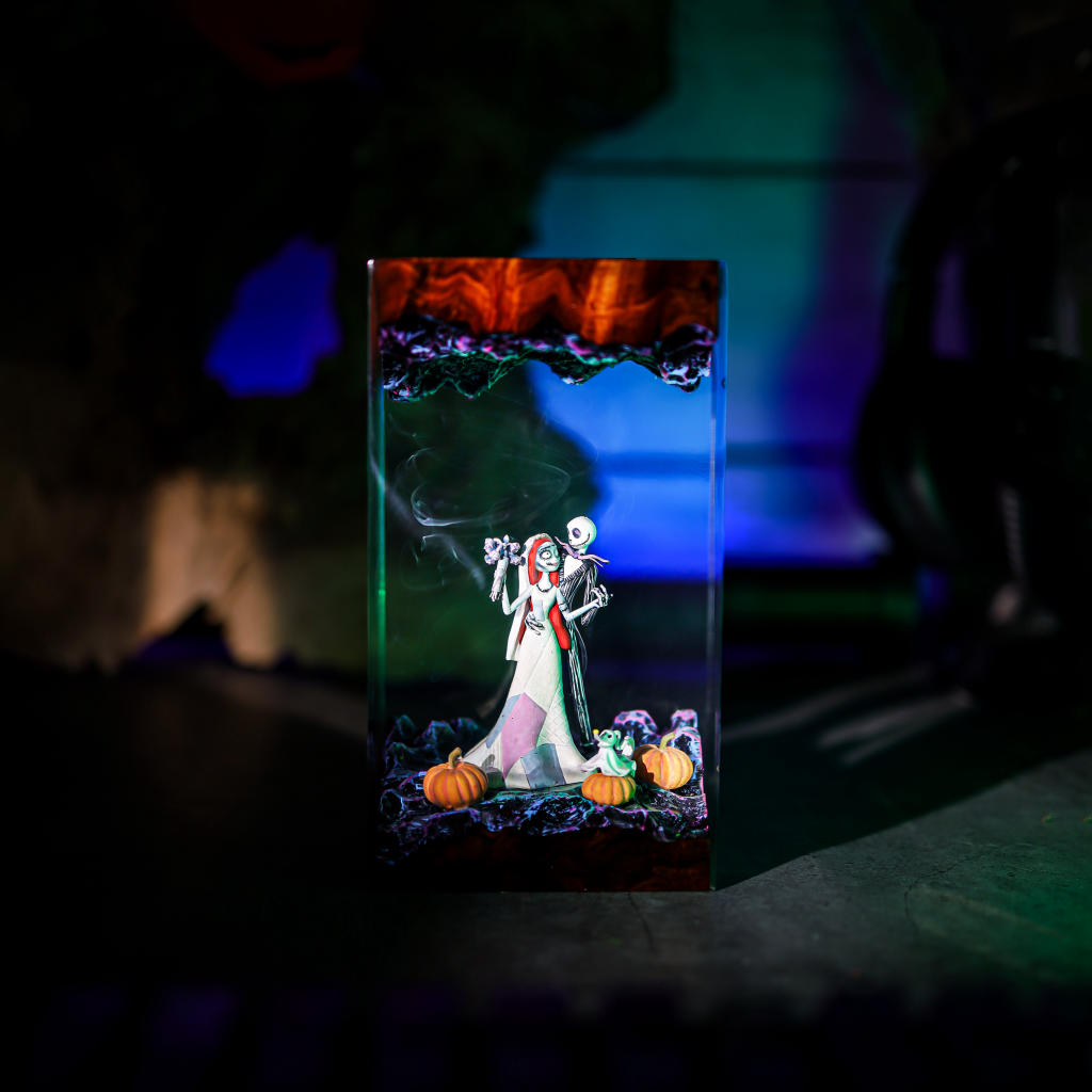 The Nightmare Before Christmas Lamp 3 Sally and Jack Halloween Lamp