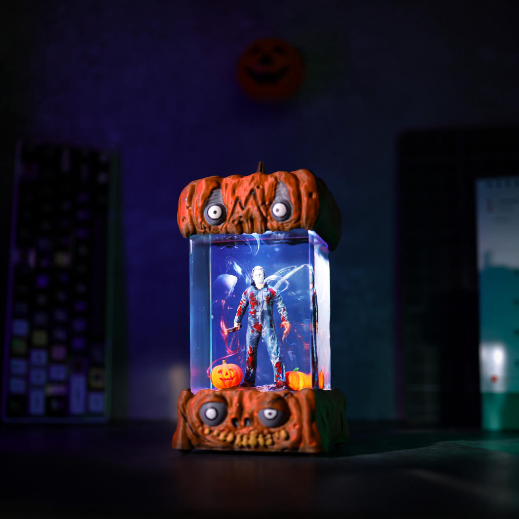 Jason Voorhees Friday the 13th Halloween Pumpkin Lamp 4 Jason Voorhees Resin Night Light