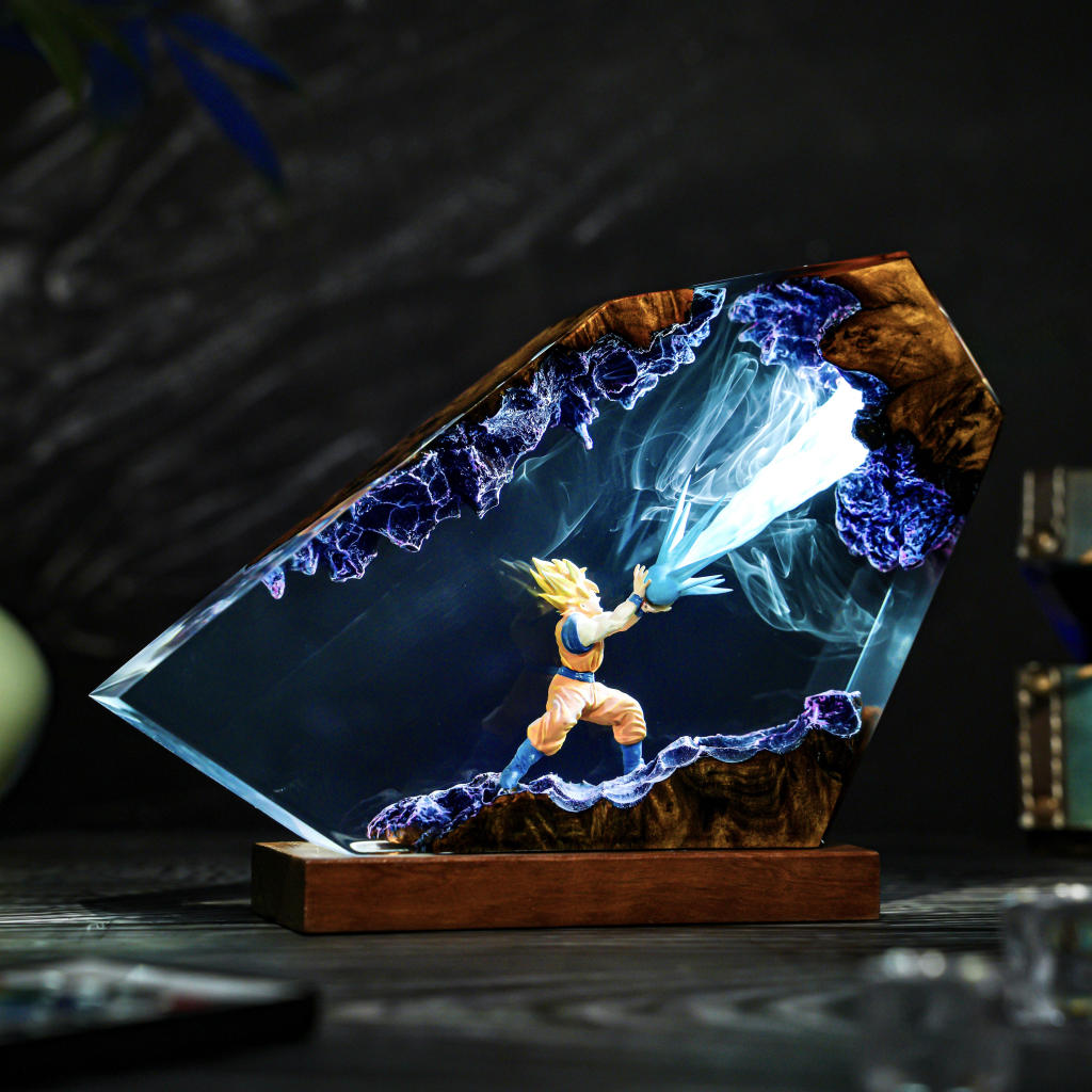 Energy Blast Super A.nime Warrior Resin Lamp Ver 1 2 Dragon Ball Goku LED Lamp