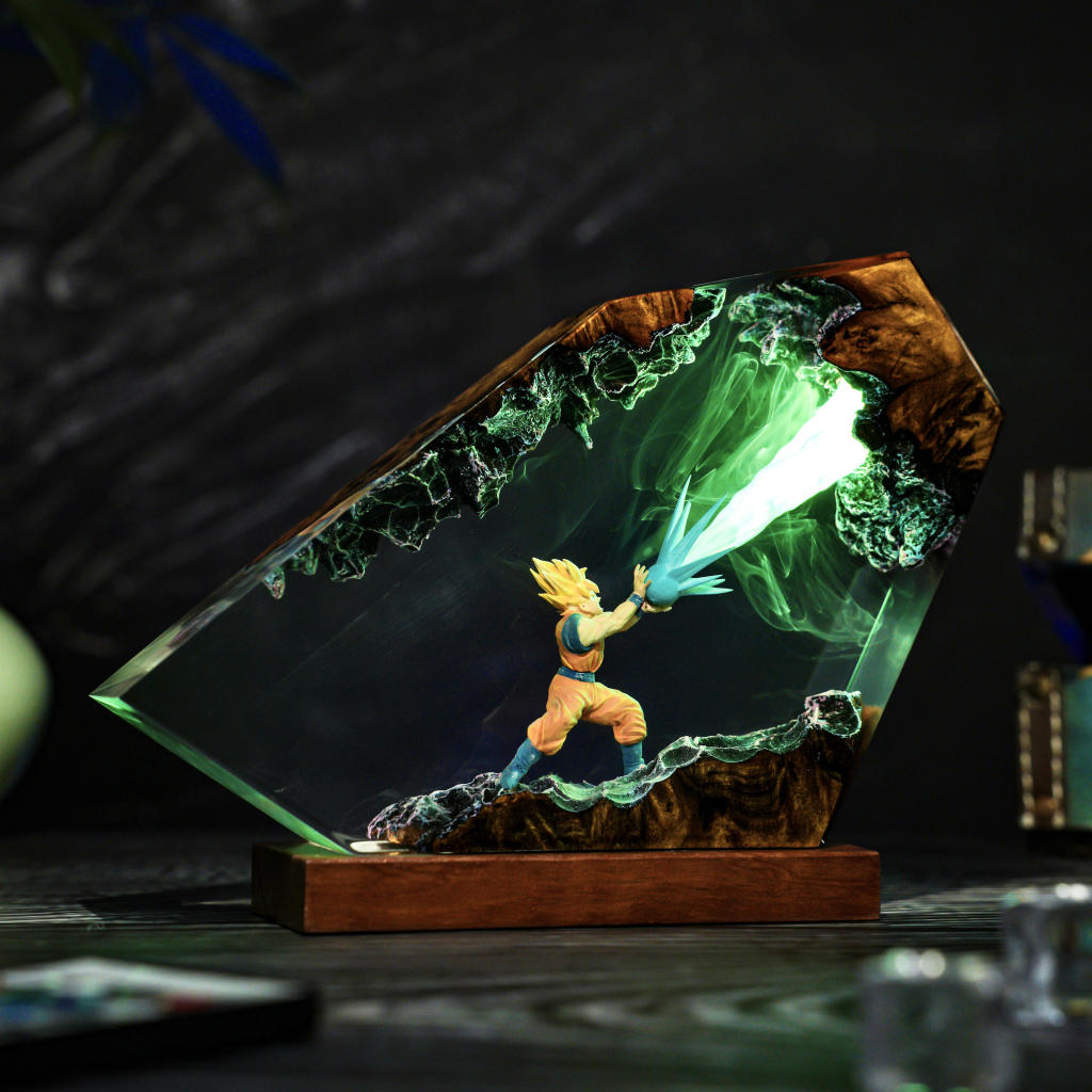 Energy Blast Super A.nime Warrior Resin Lamp Ver 1 14 DBZ Goku Night Light