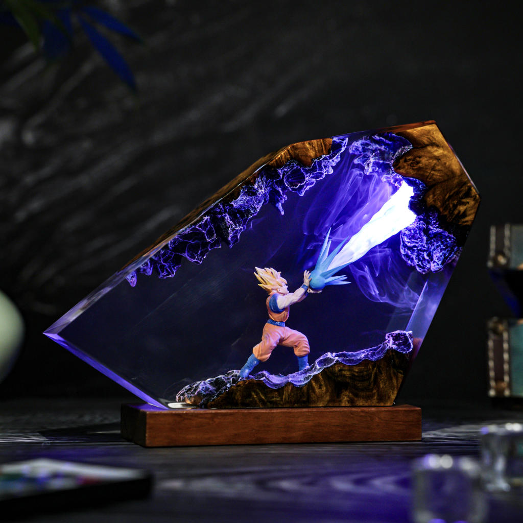 Energy Blast Super A.nime Warrior Resin Lamp Ver 1 15 DBZ Goku Night Light