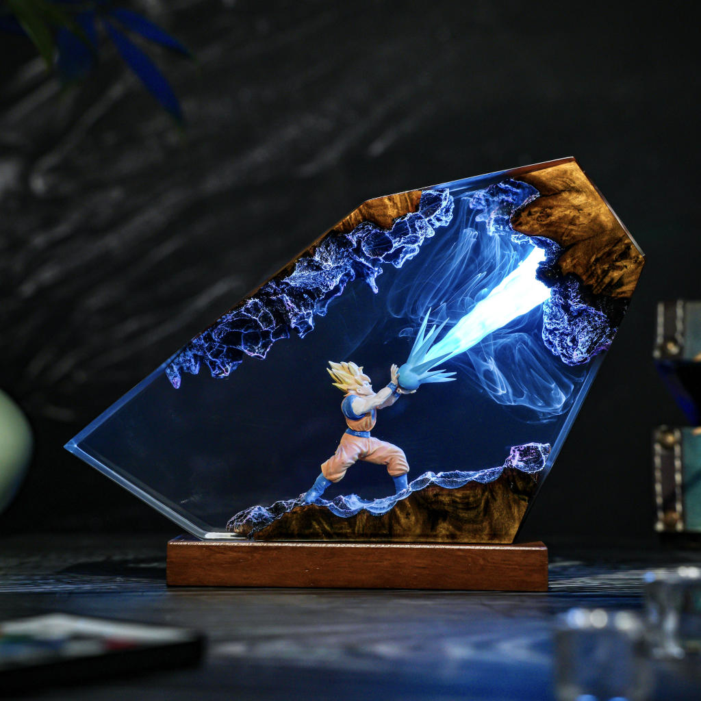 Energy Blast Super A.nime Warrior Resin Lamp Ver 1 3 Dragon Ball Goku LED Lamp