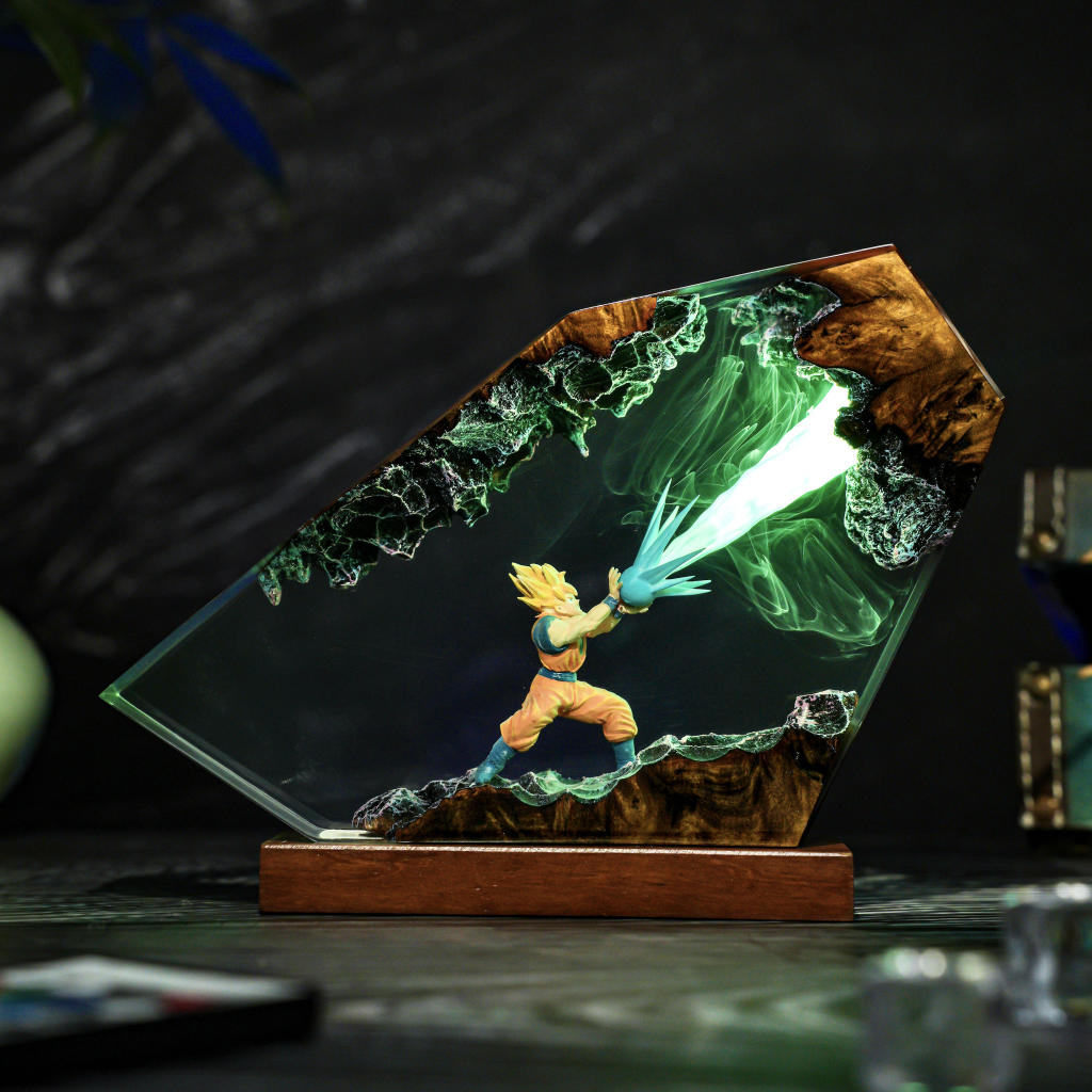 Energy Blast Super A.nime Warrior Resin Lamp Ver 1 4 Dragon Ball Goku LED Lamp