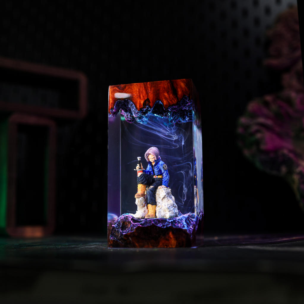 Lavender Warrior Resin Lamp 10 Dragon Ball Z Resin Night Light