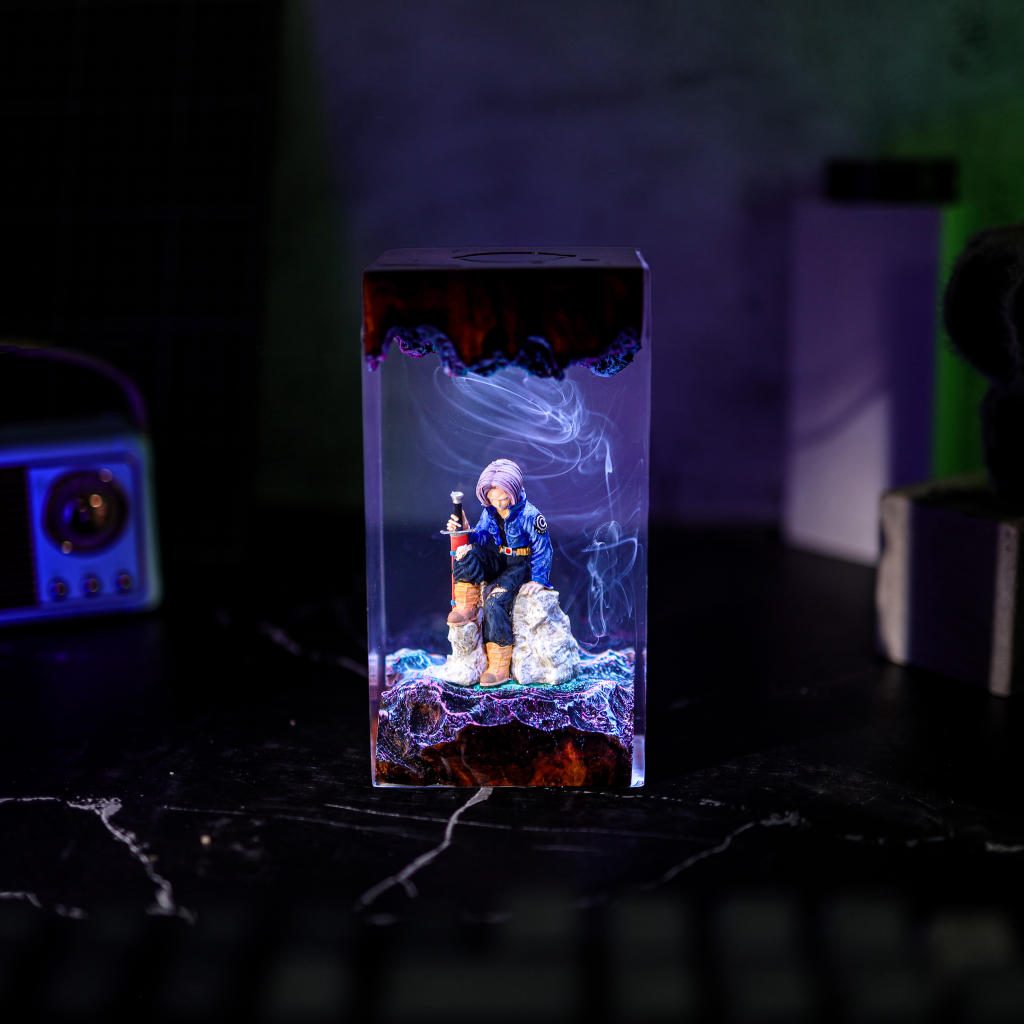 Lavender Warrior Resin Lamp 3 Dragon Ball Z Resin Night Light