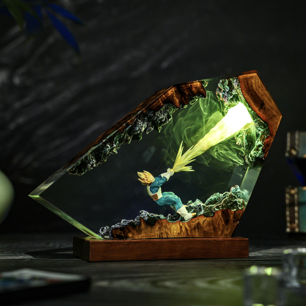 Energy Blast Super A.nime Warrior Resin Lamp Ver 2 6 DBZ Vegeta Resin Light