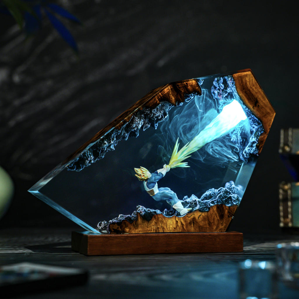 Energy Blast Super A.nime Warrior Resin Lamp Ver 2 4 Super Saiyan Vegeta Lamp