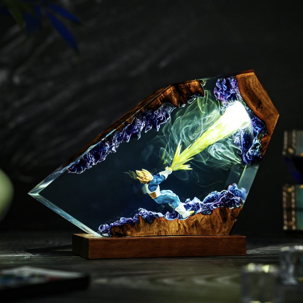 Energy Blast Super A.nime Warrior Resin Lamp Ver 2 2 Dragon Ball Z Collectible Lamp