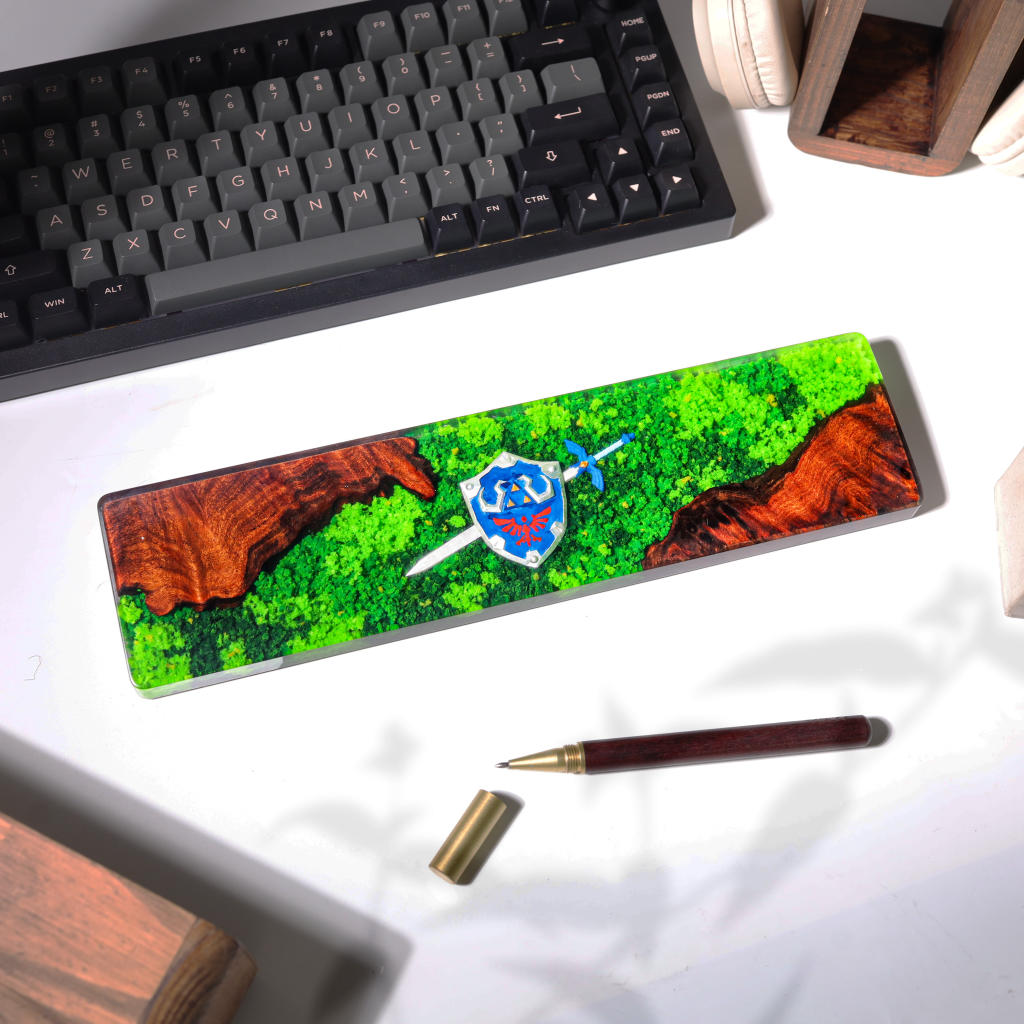 Zelda Hylian Shield and Master Sword Wrist Rest 3 Hylian Shield Resin Wrist Rest