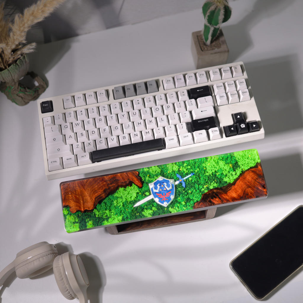 Zelda Hylian Shield and Master Sword Wrist Rest 2 Hylian Shield Resin Wrist Rest