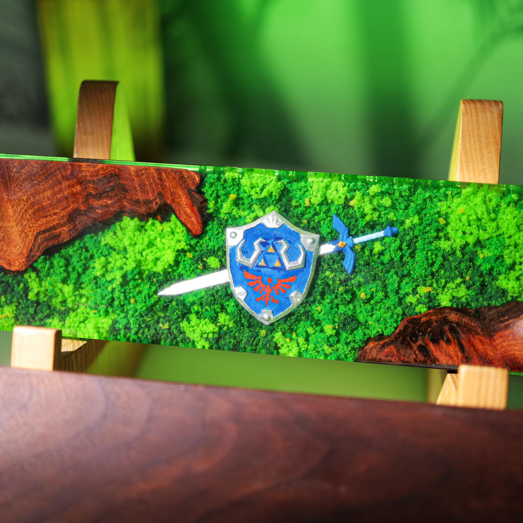 Zelda Hylian Shield and Master Sword Wrist Rest 7 Legend of Zelda Keyboard Wrist Rest