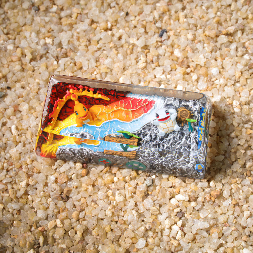 Charmander & Squirtle Pokémon Backspace Keycap 5 Pokémon Handmade Keycap