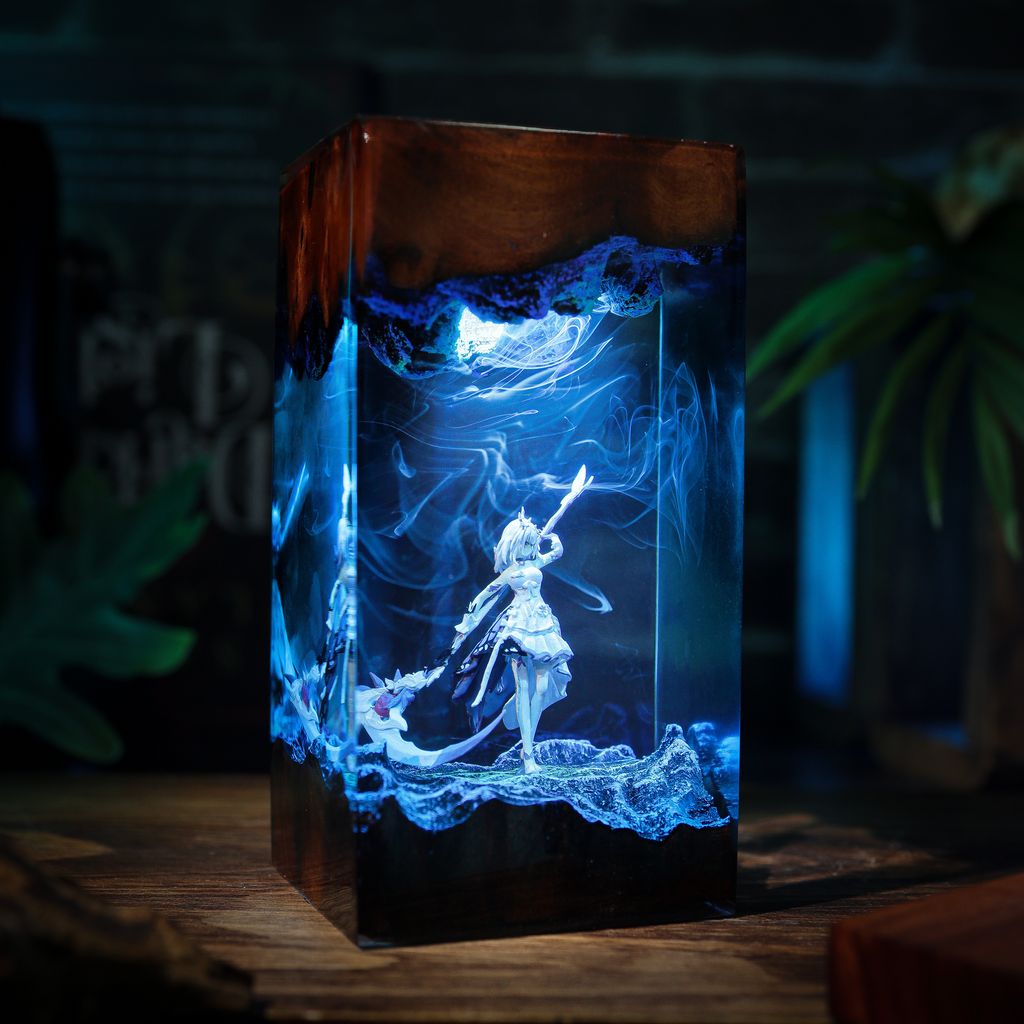 Castorice Honkai: Star Rail Lamp 22 Castorice Honkai Star Rail 3D Resin Art Lamp