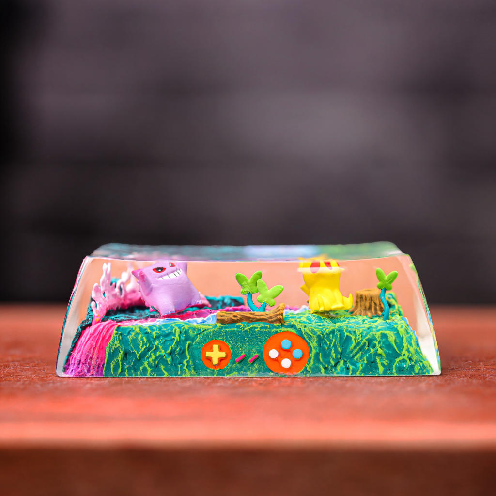 Charmander & Squirtle Pokémon Backspace Keycap 32 Gengar & Pikachu Pokémon Backspace Keycap