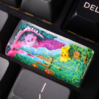 Gengar & Pikachu Pokémon Backspace Keycap
