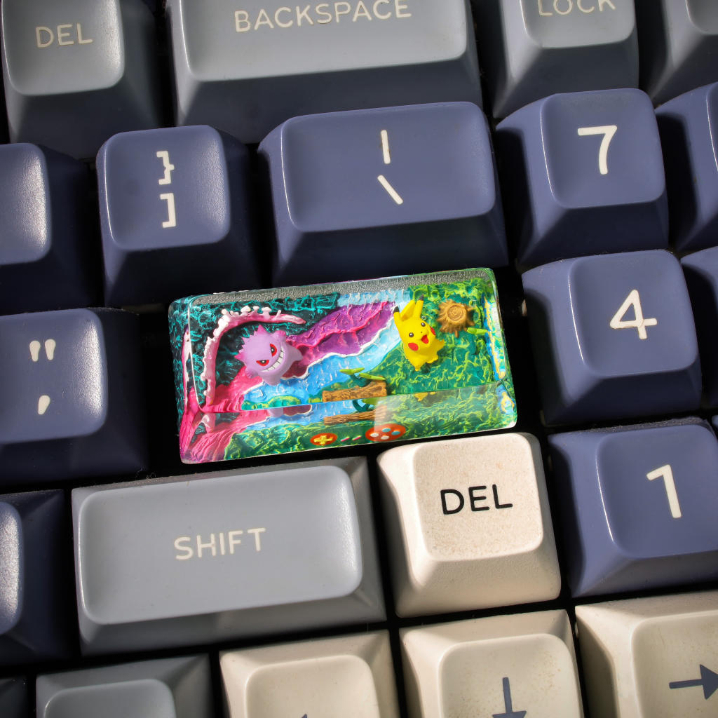 Charmander & Squirtle Pokémon Backspace Keycap 26 Gengar & Pikachu Pokémon Backspace Keyboard Keycap