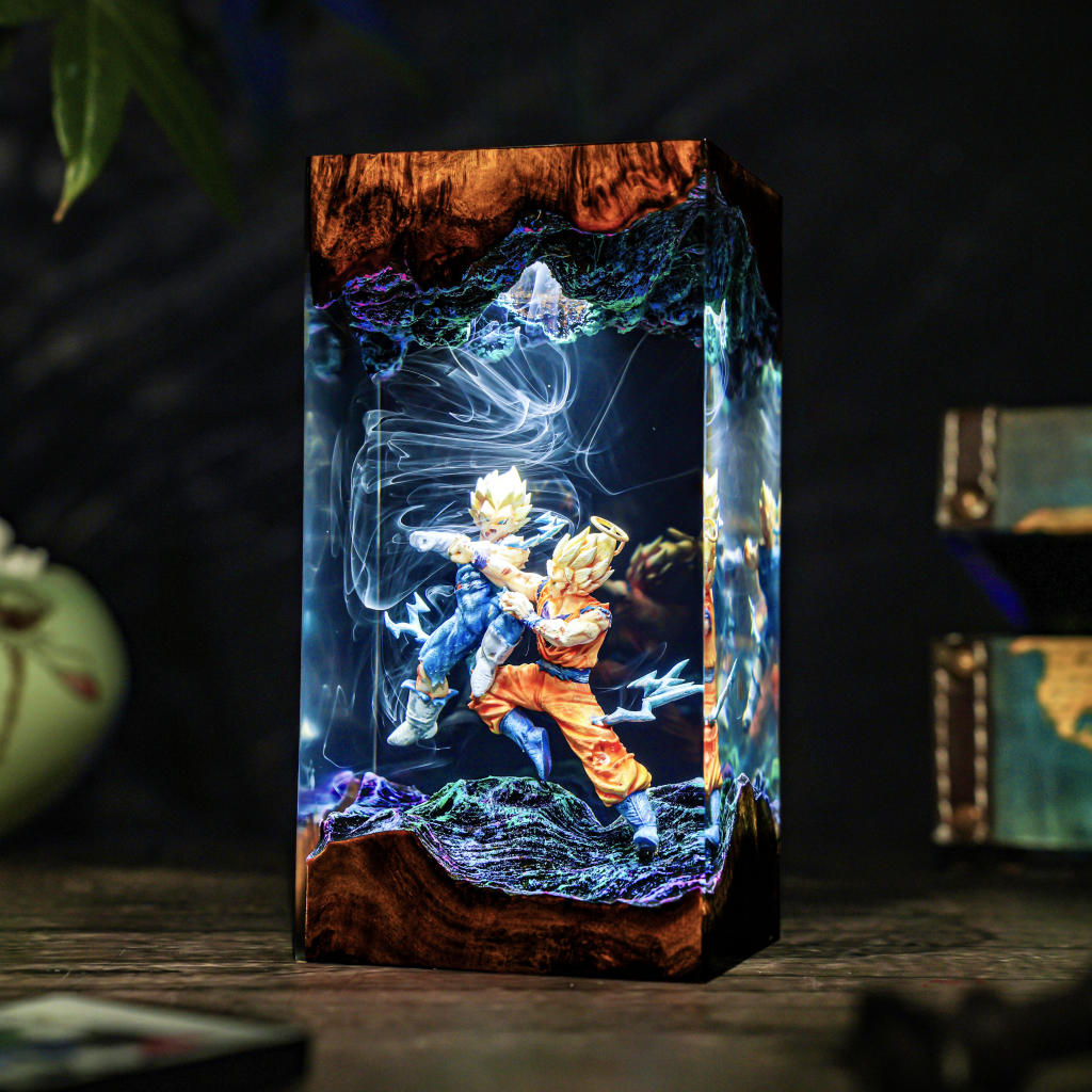 Anime Super Warrior Combat Ver 1 1 Goku vs Vegeta Dragon Ball Lamp Ver 1
