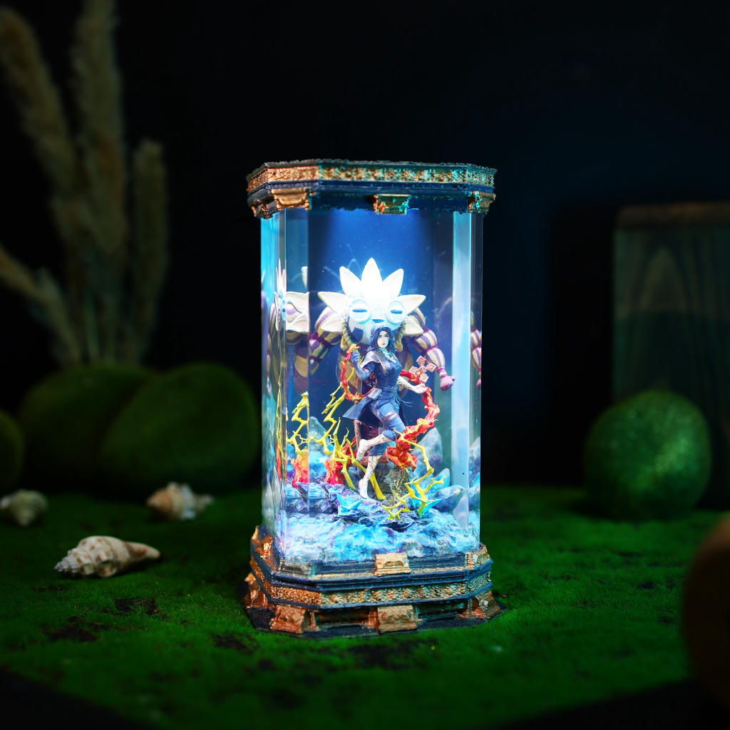 Lune Clair Obscur Expedition 33 Lamp 2 Lune resin diorama lamp