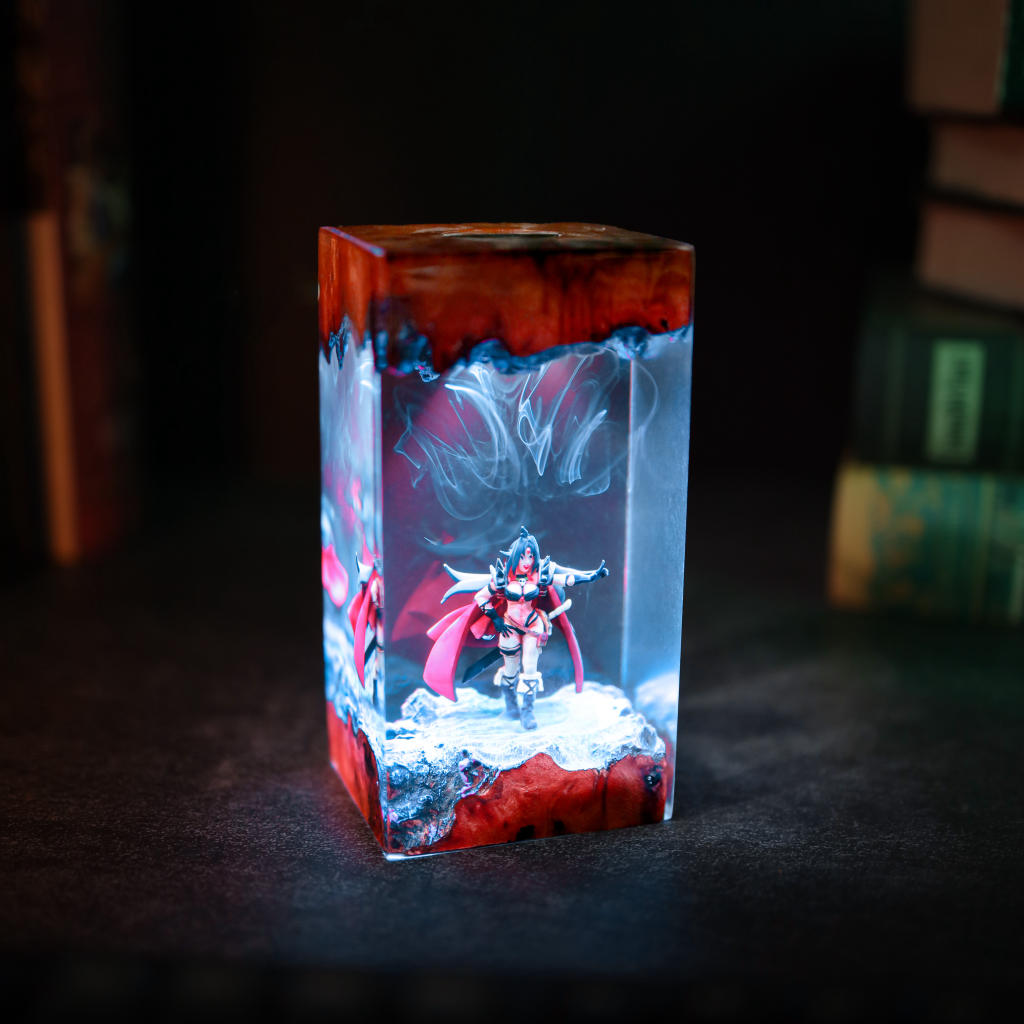 Naga the Serpent Slayers Lamp 6 Naga diorama lamp