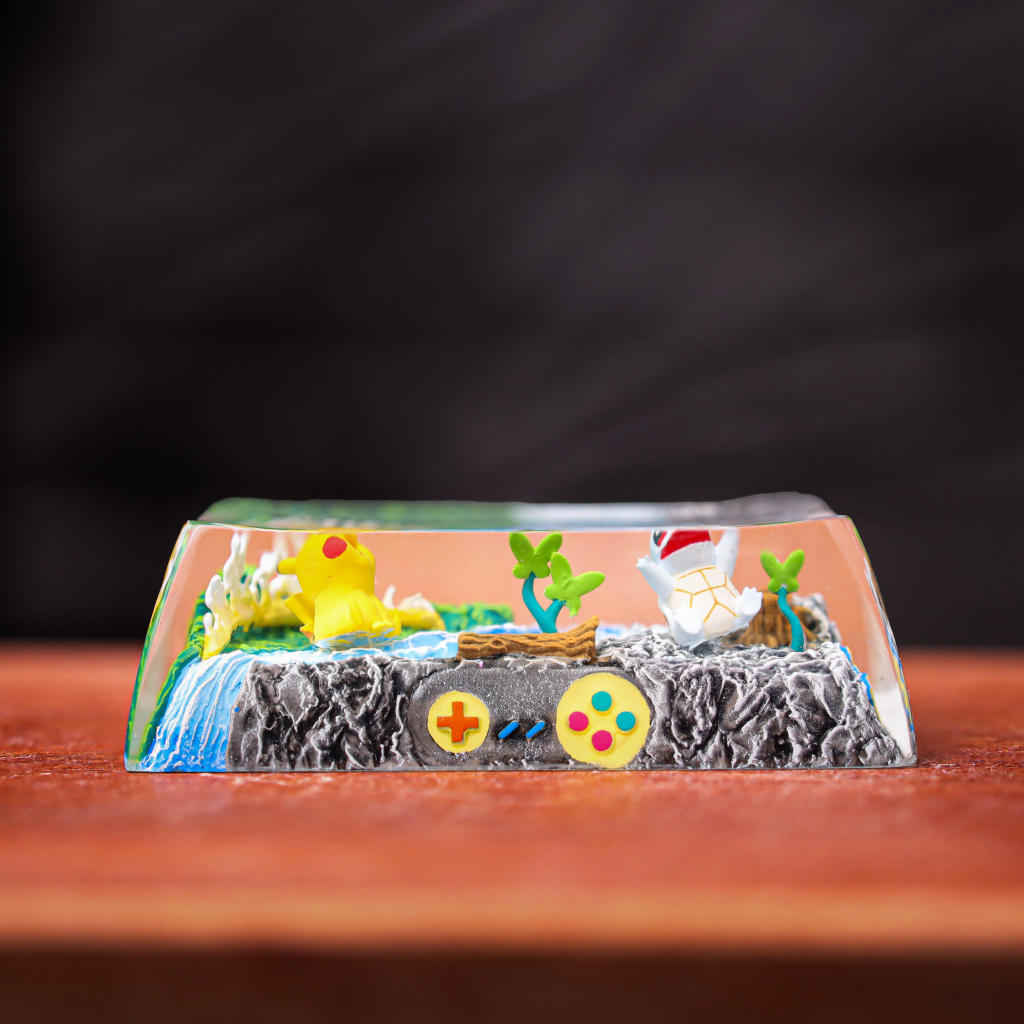 Charmander & Squirtle Pokémon Backspace Keycap 20 Pokémon Collector 2u Artisan Keycap