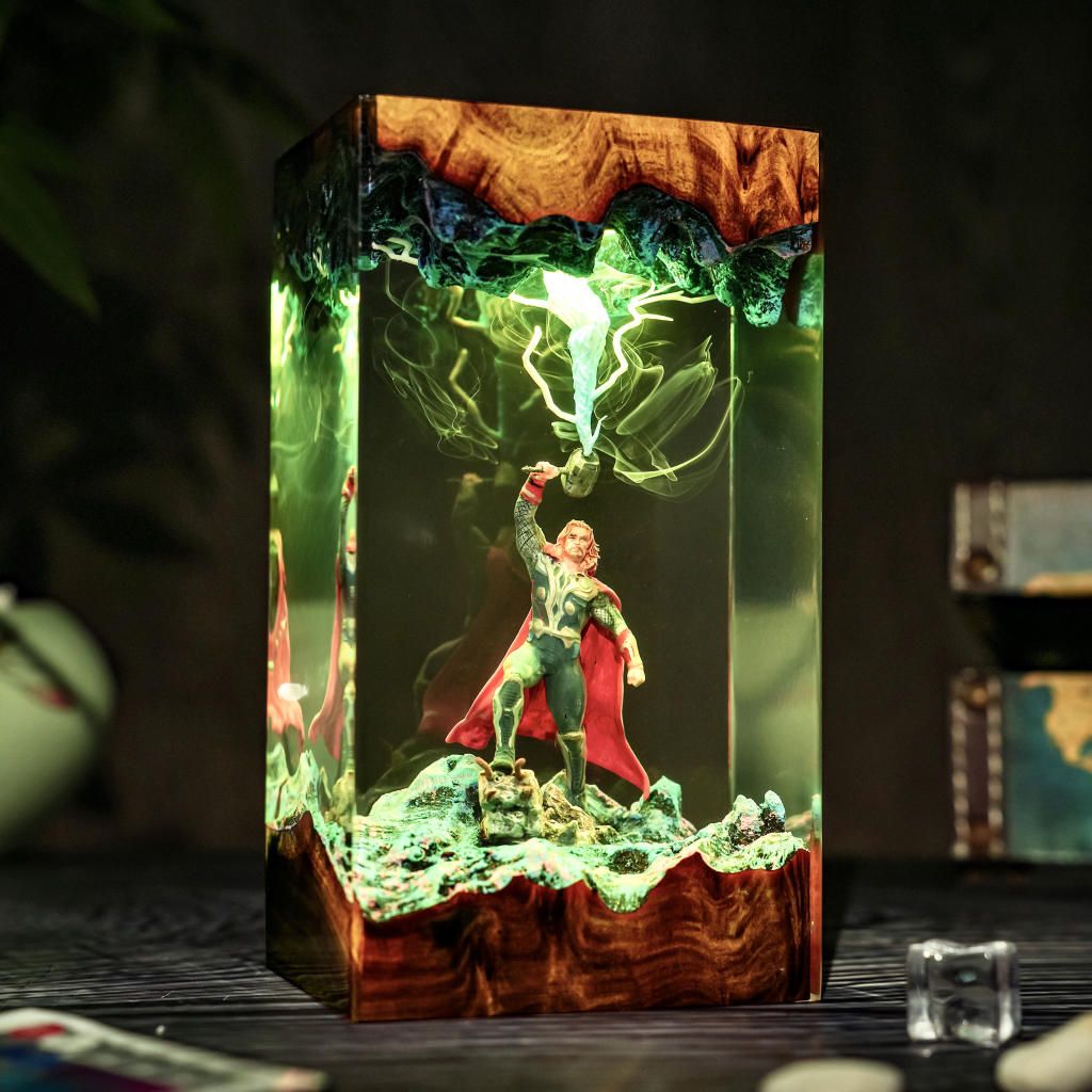Thor Lightning Thunder Lamp 7 thor diorama night light