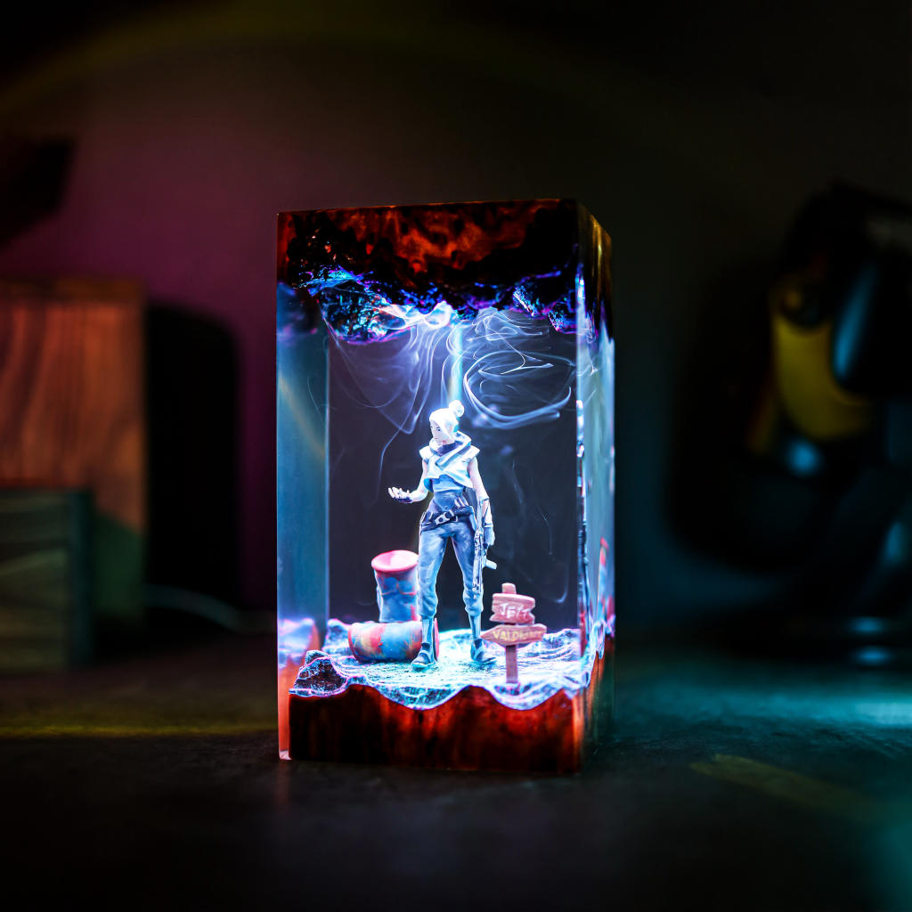 Valorant Jett Night Light 9 Jett Valorant Resin Lamp