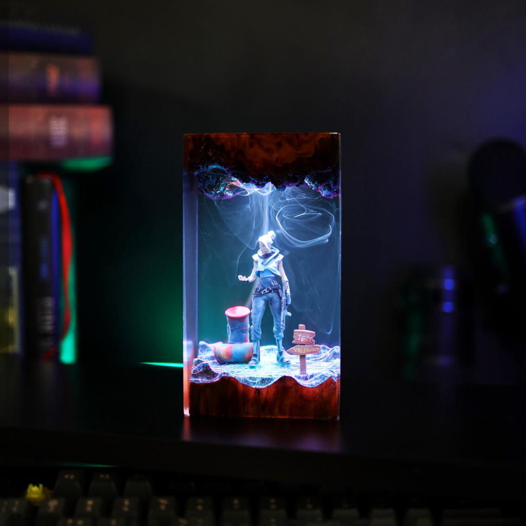 Valorant Jett Night Light 4 Jett Valorant Resin Lamp