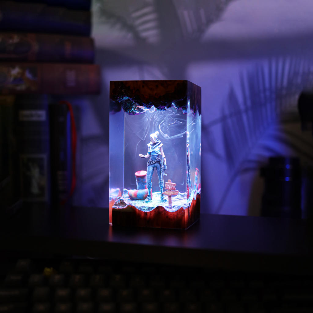 Valorant Jett Night Light 3 Jett Valorant Resin Lamp