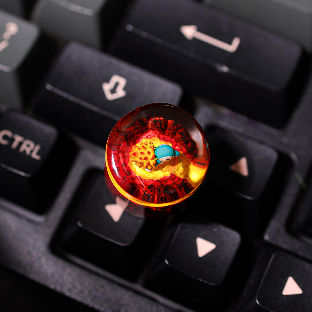 Cyndaquil Pokémon Keyboard Knob Ver 2 2 cyndaquil artisan keyboard knob