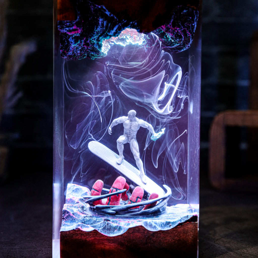 Silver Surfer Fantastic Four Marvel Lamp 10 ZZZ fan art lamp