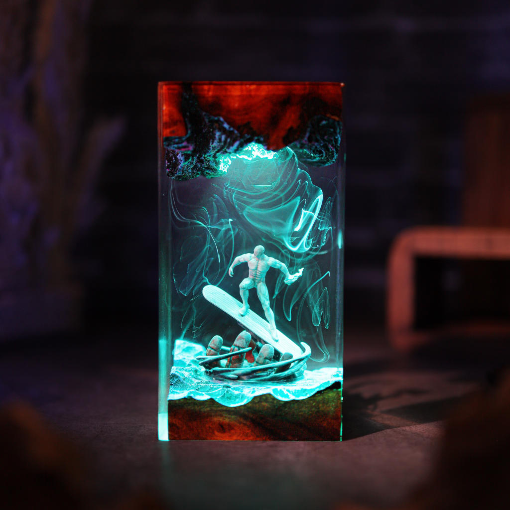 Silver Surfer Fantastic Four Marvel Lamp 6 Silver Surfer night light