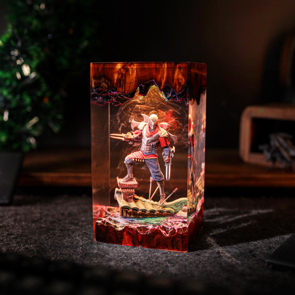Zed League of Legends Lamp 3 League of Legends gamer lamp